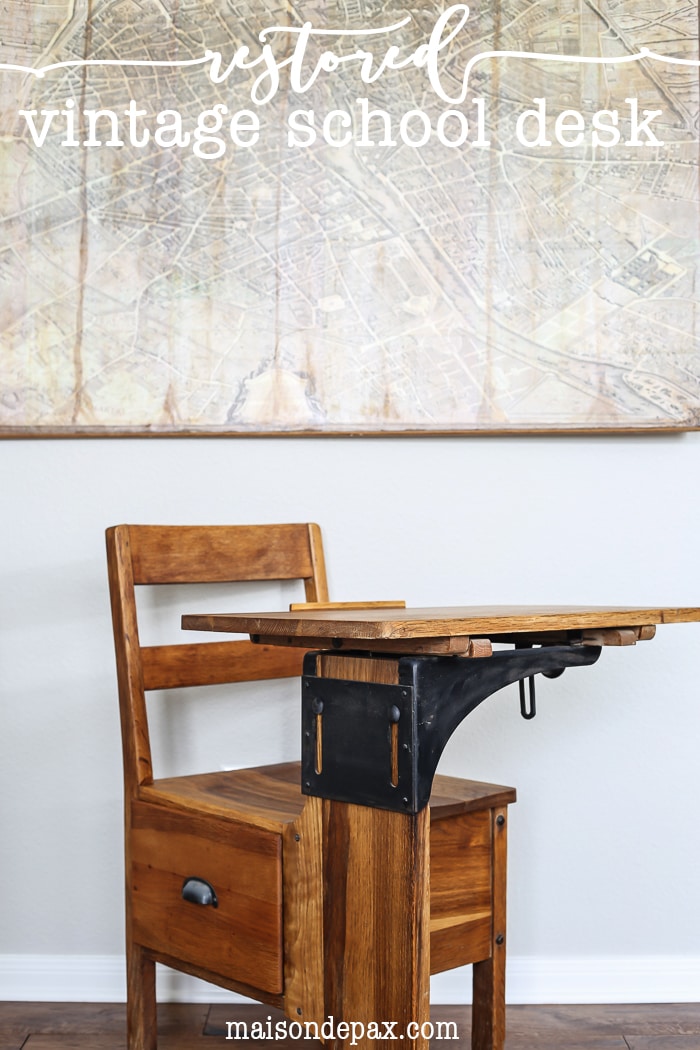 adorable restored vintage school desk | maisondepax.com