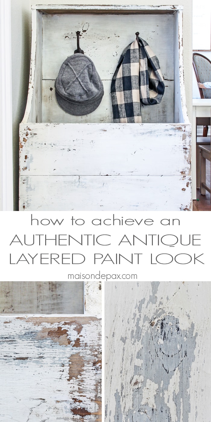 how to achieve an authentic looking antique, layered paint effect - step by step tutorial with easy to follow instructions | maisondepax.com